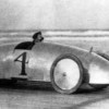 Image of new land speed record set in 1906 by Fred Marriott